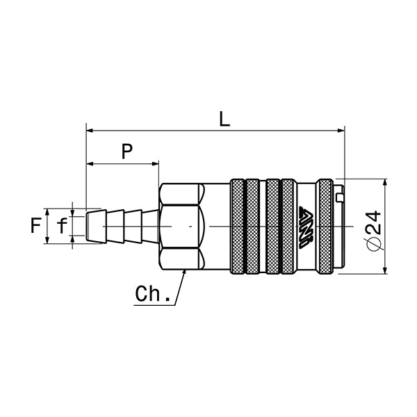 17/E JAP - Quick tap with RESCA for JAPANESE profile - Fittings - Ani - Compressed air 17/E JAP - Quick tap with RESCA for JAPANESE profile - Fittings - Ani - Compressed air